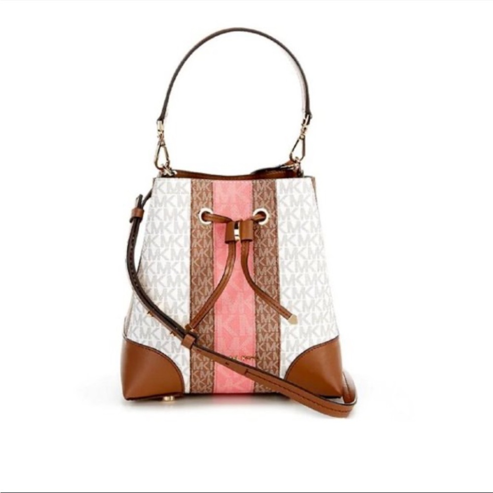 Michael Kors Mercer Gallery Medium Color-Block Logo Crossbody Bag